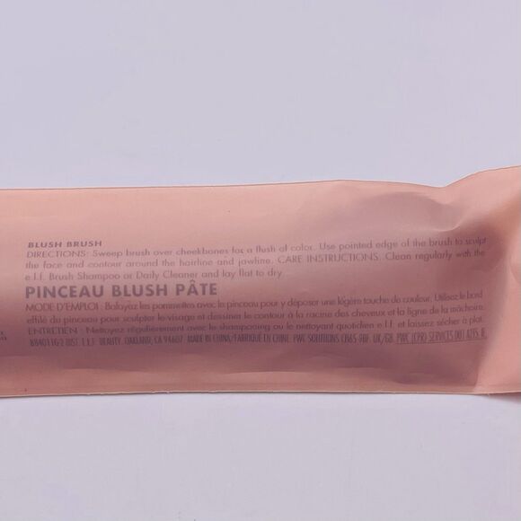 elf Blush Brush Precision Application Synthetic Cruelty Free Vegan 84011 New - Picture 4 of 5